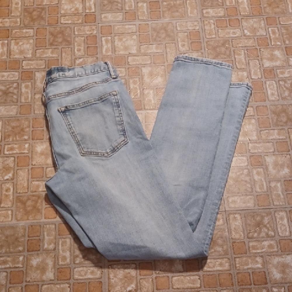 Old Navy Blue Straight Leg Jeans 33x36